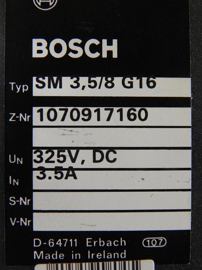 Used Bosch 1070917160 Servo PCB Module SM 3.5/8 G16 B48359-003 MOOG Used Working