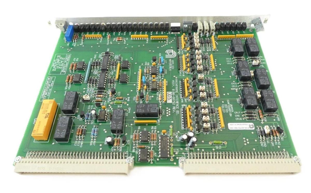 Used AMAT Applied Materials 0100-00752 Mainframe Interface PCB Card Broken Tabs