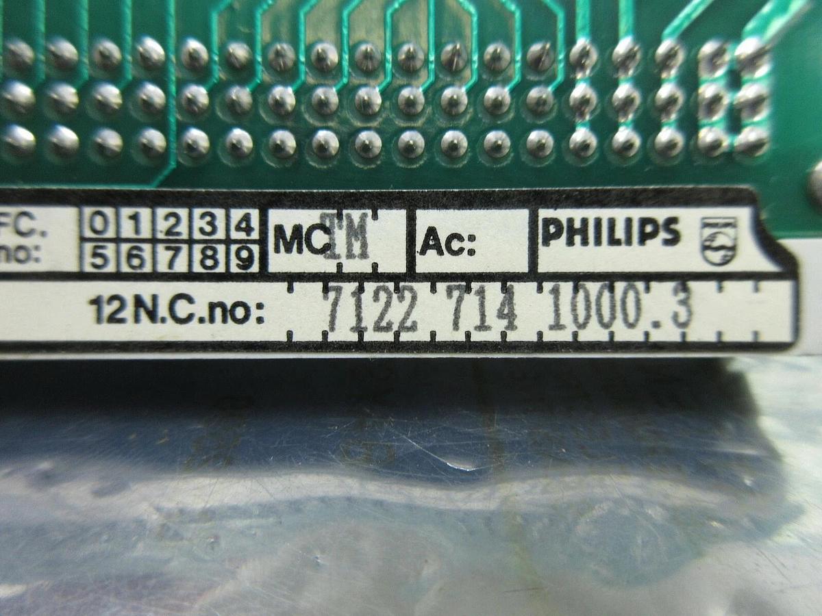 Used Philips 7122 714 1000.3 Processor PCB Card ASML PAS 5000/2500 Wafer Stepper Used