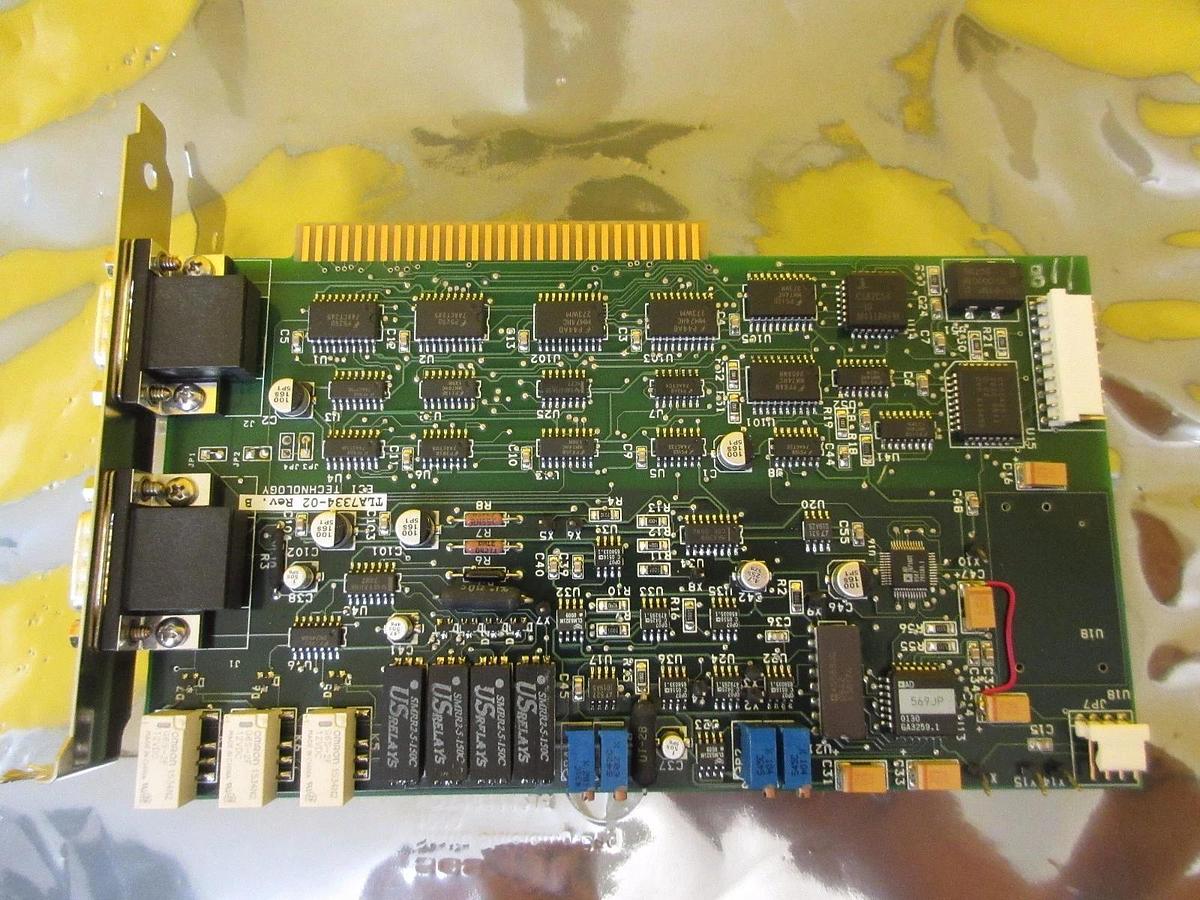 Used ECI Technology TLA7334-02 Interface Board PCB Card QLC-5001 Used Working