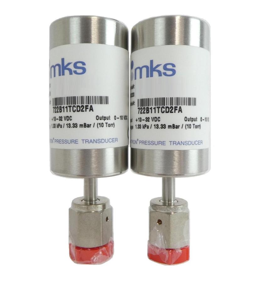Refurbished MKS Instruments 722B11TCD2FA Baratron Transducer 722B Lot of 2 Refurbished