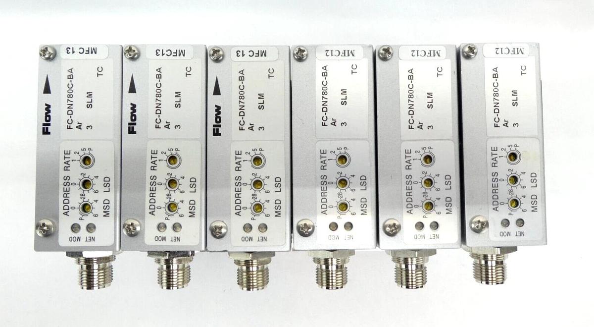Used Aera FC-DN780C-BA Mass Flow Controller MFC Lot of 6 AMAT 0190-26304 3030-13997