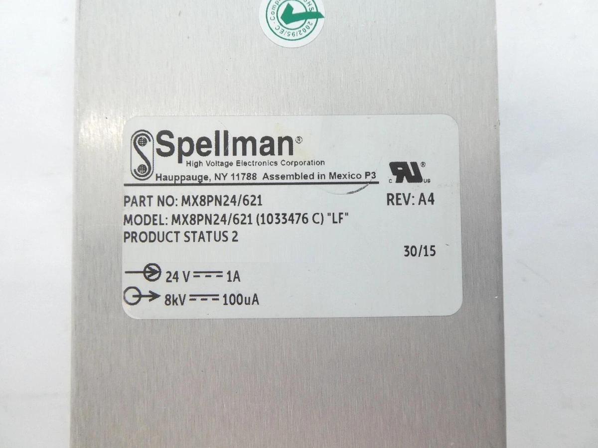 Used Spellman MX8PN24/621 Power Supply MX8PN24/621AB AB Sciex Lot of 3 Working