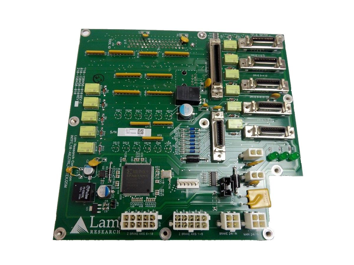 Used Lam Research 810-158458-010 QSM 10-Axis Vortex Interface PCB Working Surplus