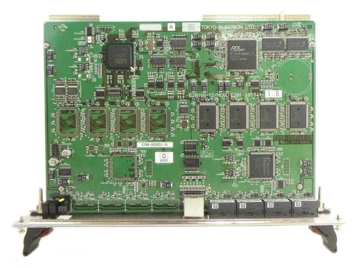 Used TEL Tokyo Electron E244-000052-16 PCB Card E2B105/MCF E281-000041-15 Working