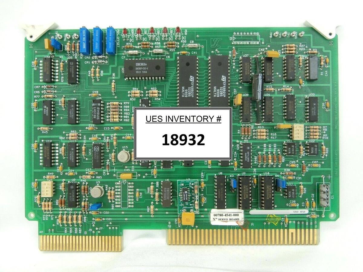 Used Kulicke & Soffa 00780-4541-000 X Servo Board PCB Card 6300-4541-001-01 Working