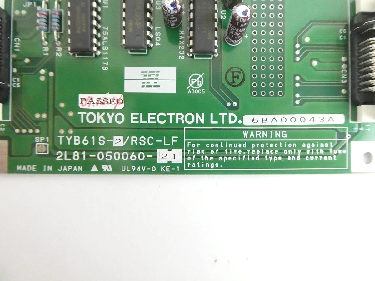 TEL Tokyo Electron 2L81-050060-21 Power Supply PCB Assembly TYB61S-2/RSC-LF New