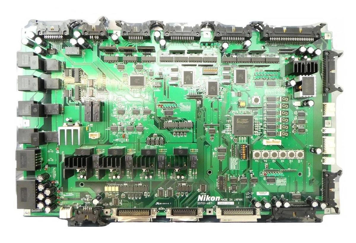 Used Nikon 2S013-220-1 LD-IF Interface Backplane Board 2S701-487 PCB NRM-3100 Working