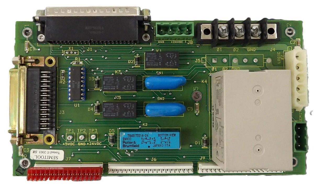Used Semitool 23843-01 Sourcing Spinner Interface PCB Board New Surplus