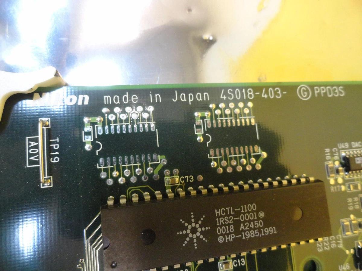 Used Nikon 4S018-403-Ⓖ Processor PCB Card PPD3S NSR-S204B Step-and-Repeat Working