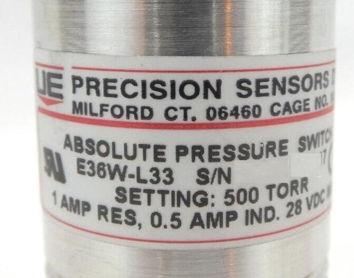 Used UE Precision Sensors Pressure Switch Lot of 5 E36W-L33 E17W-H52 E36W-H25 Spare