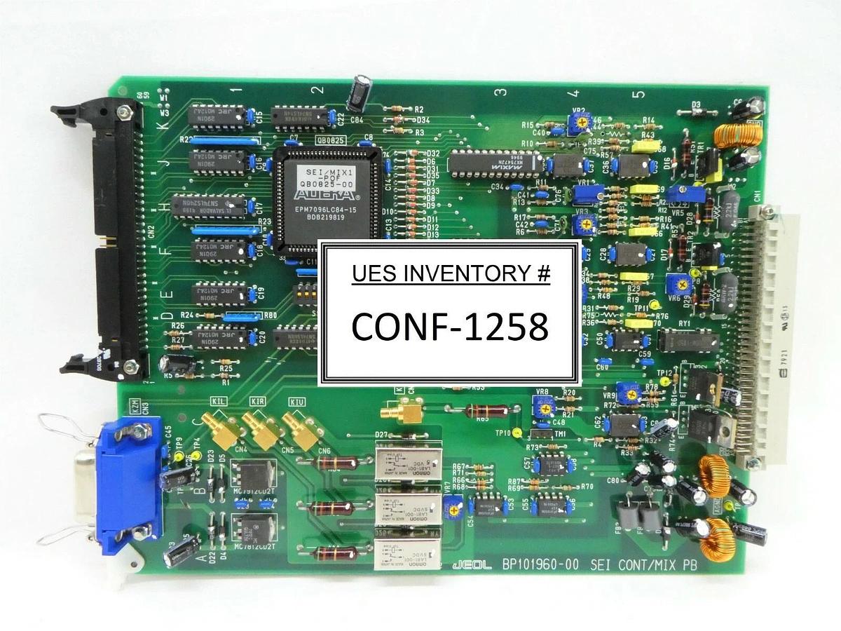 Used JEOL BP101960-00 SEI CONT/MIX PB PCB Card JWS-2000 SEM System Working Spare