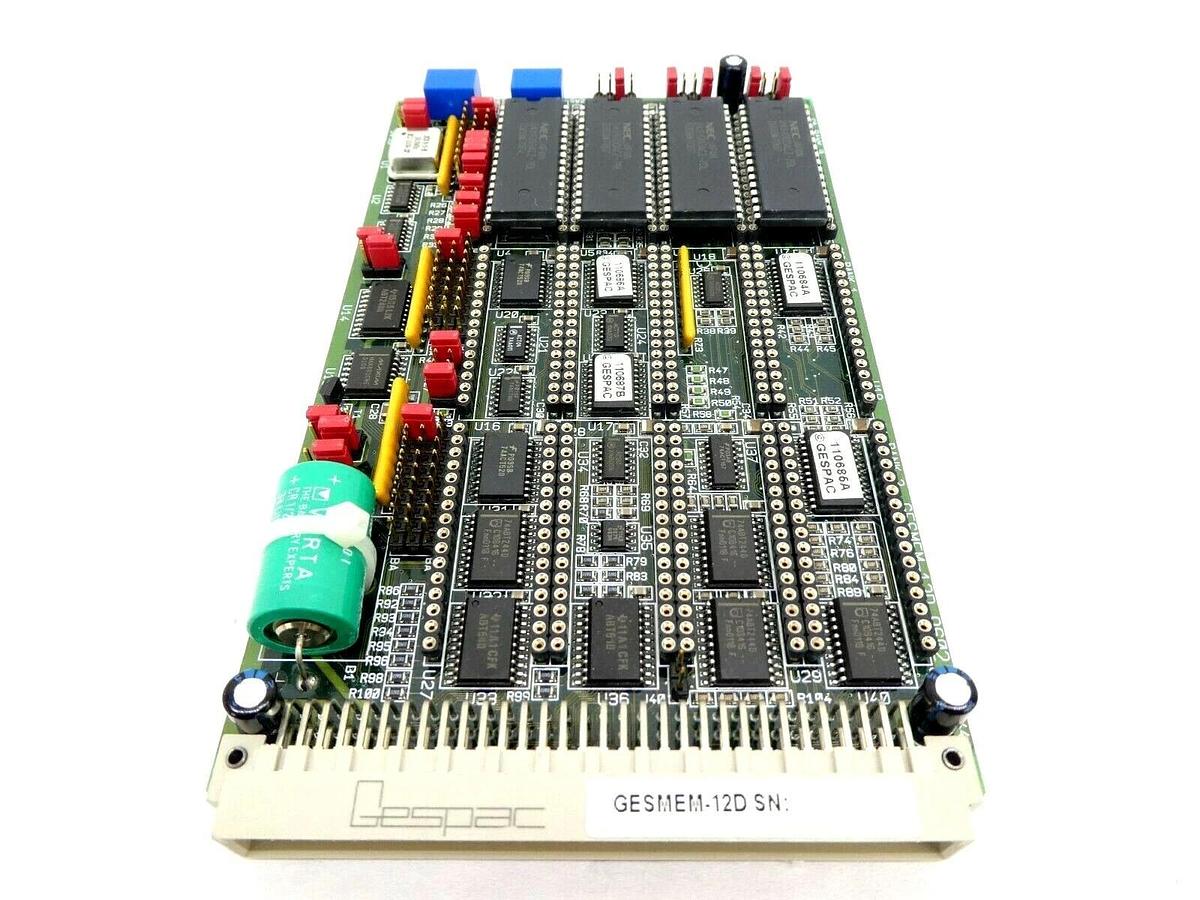 Used Gespac GESMEM-12D 9602 PCB Card GESMEM-12D ASM 03-325996A01 Untested As-Is
