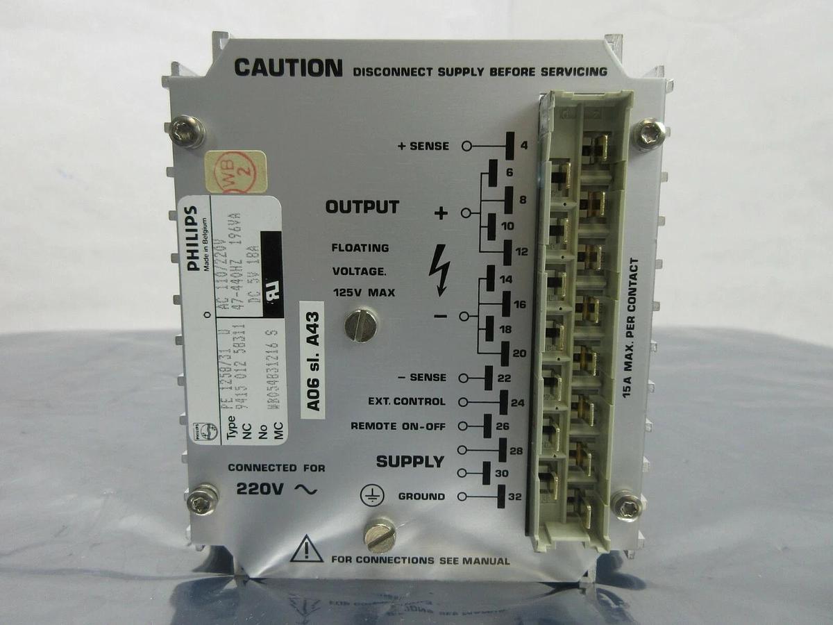 Used Philips 9415 012 58311 Power Supply PCB Card PE 1258/31 U ASML PAS Used Working