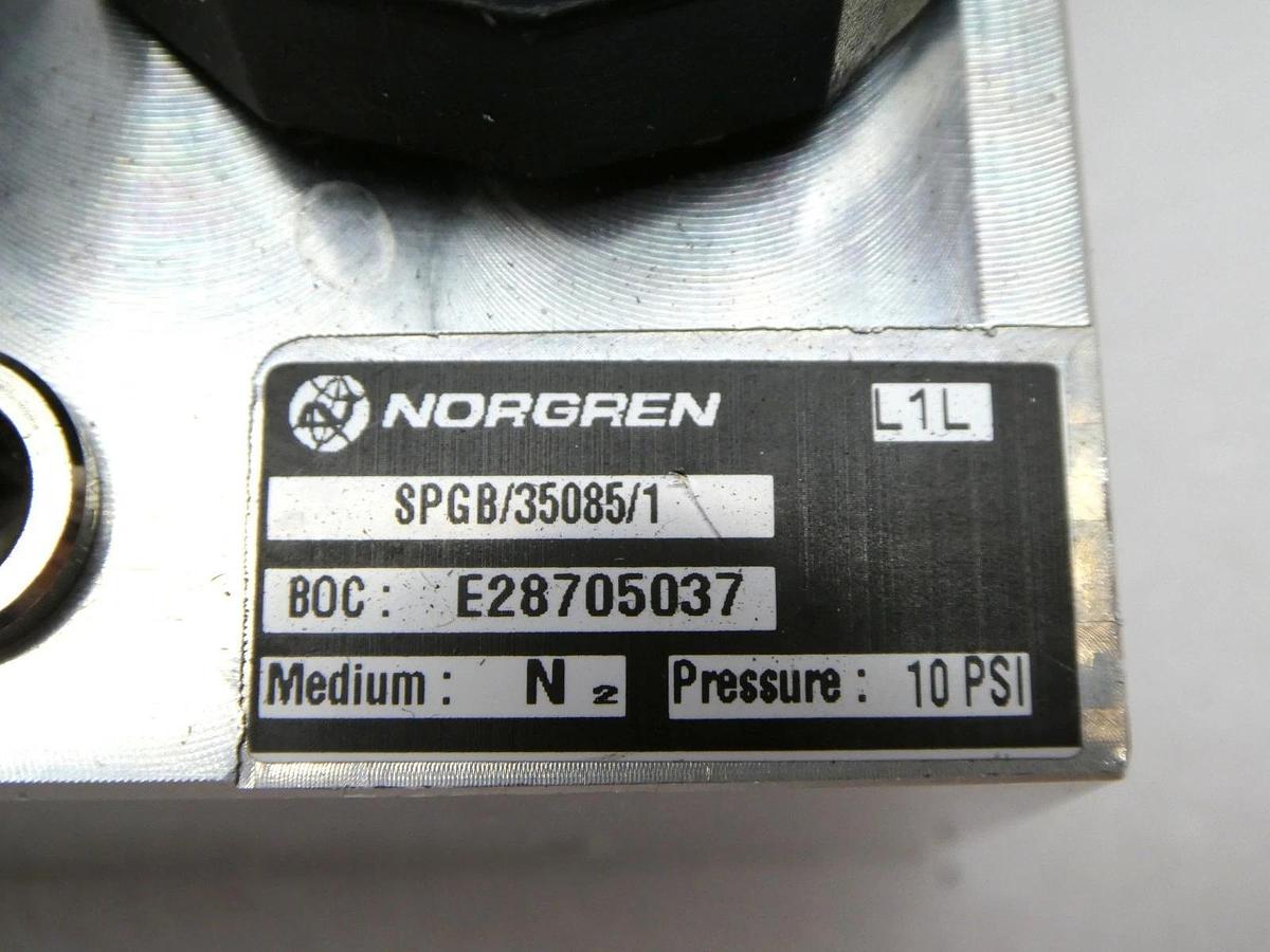 Used Norgren SPGB/35085/1 Pneumatic Manifold E28705037 Edwards TPU Used Working