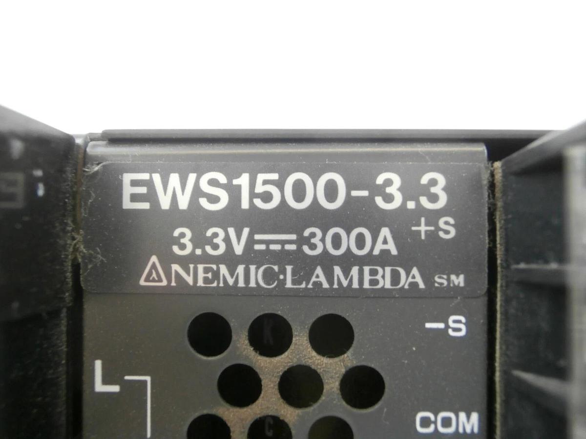 Used Nemic-Lambda EWS1500-3.3 Power Supply 2055 Watts 3.3V EWS Series Working Surplus
