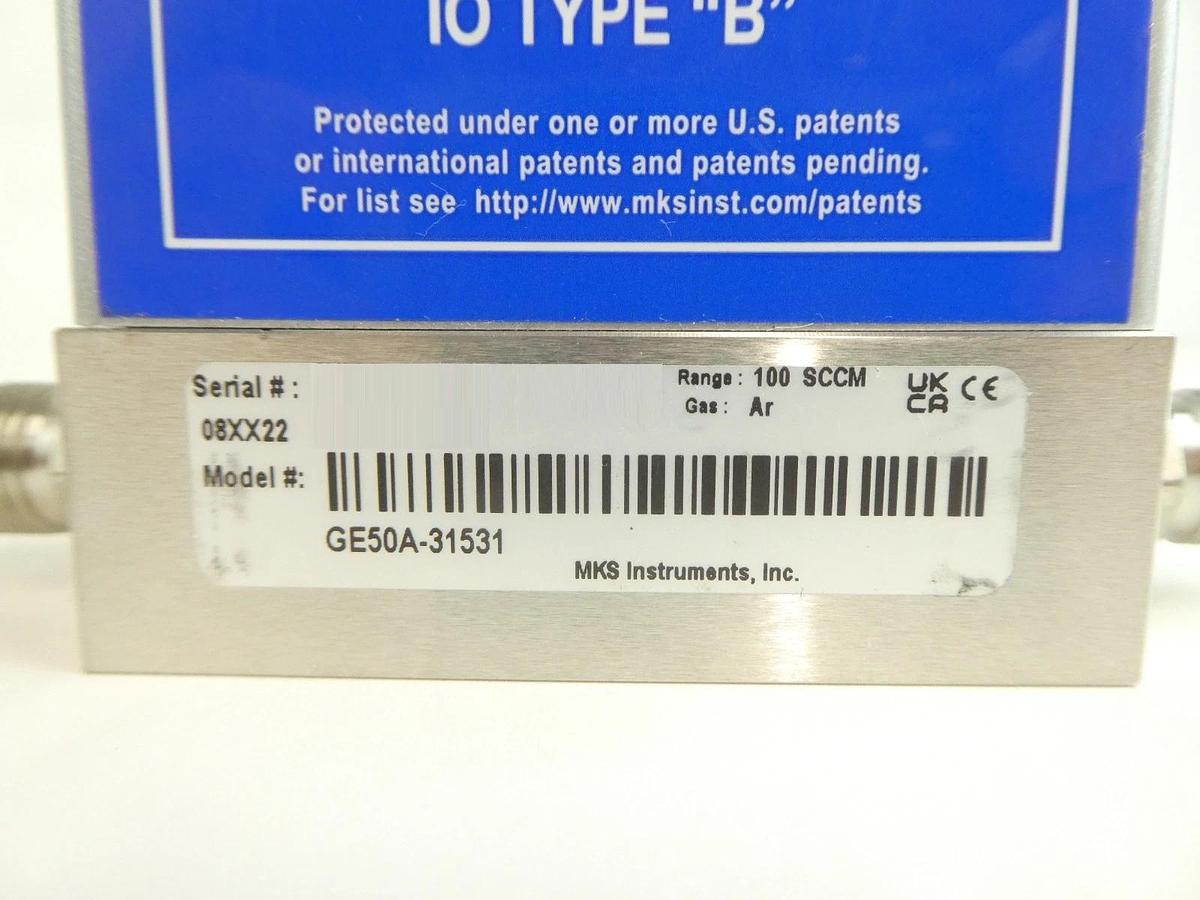 Used MKS Instruments GE50A Mass Flow Controller MFC GE50A-32796 GE50A-31531 Lot of 5