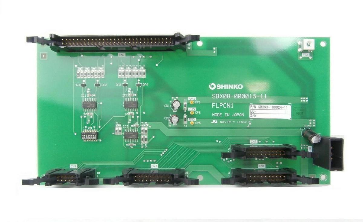 Used Shinko SBX93-100024-11 Interface Board PCB FLPCN1 SBX08-000013-11 Working Spare