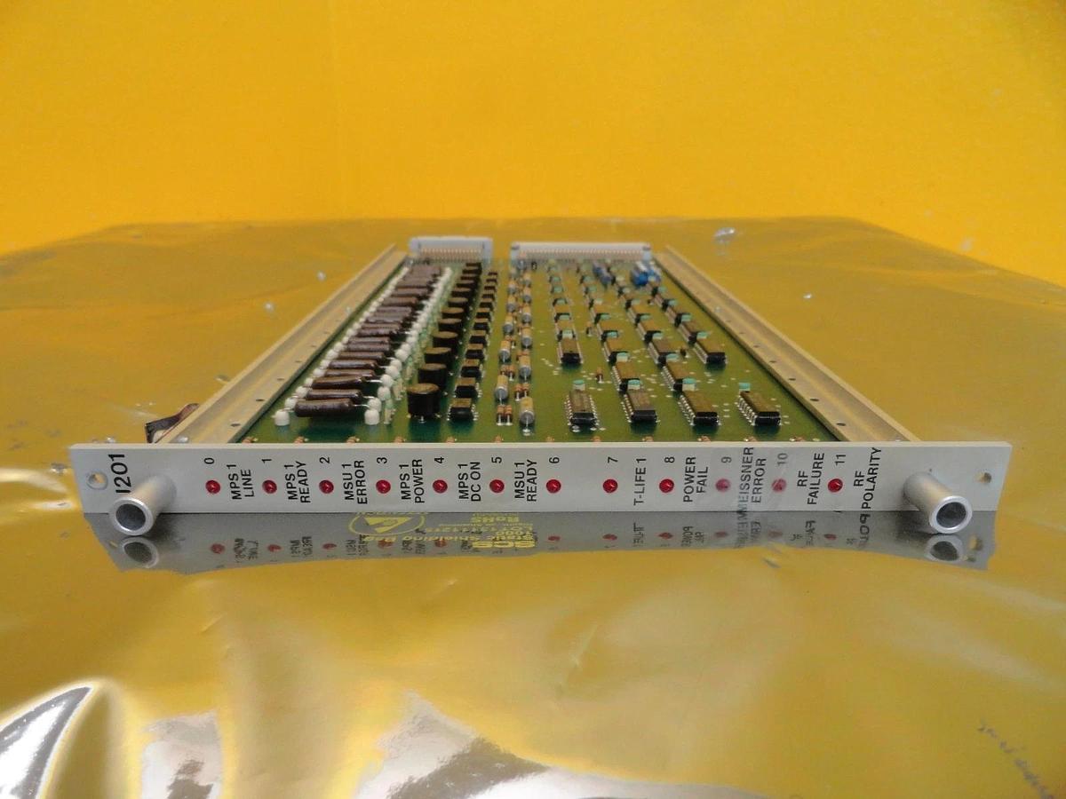 Used Balzers BG 542 272 T Indicator Display IU 201 PCB Card BG 542 263 T Used Working