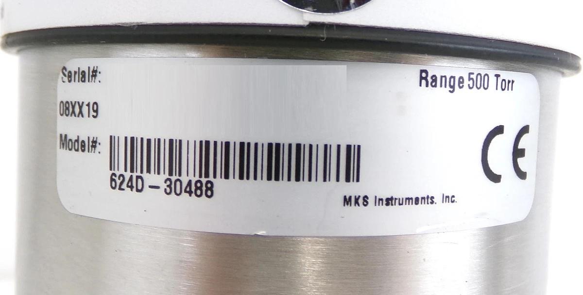 Used MKS Instruments 624D-30488 Baratron Transducer Type 624 Working
