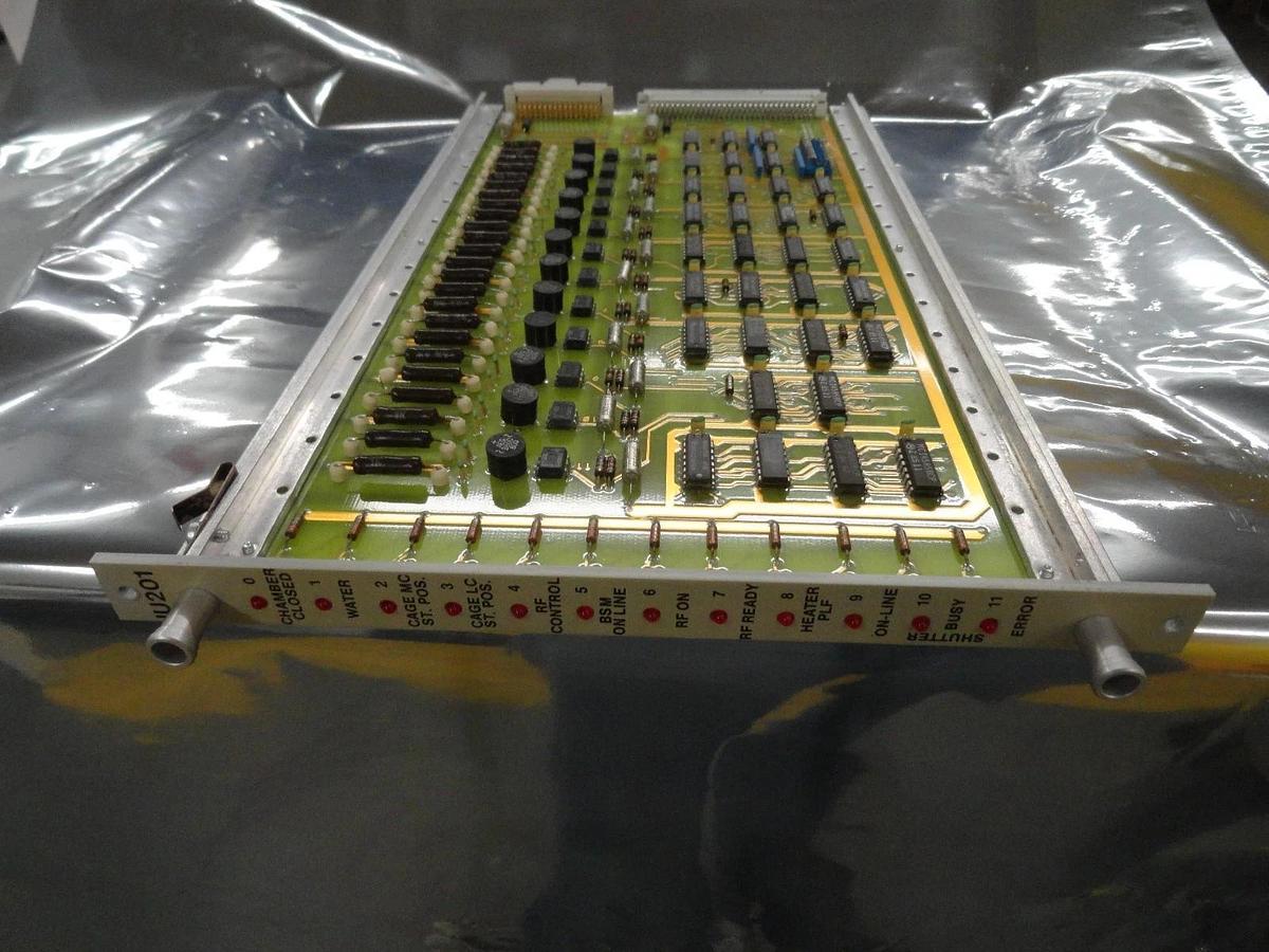 Used Balzers BG 542 272 T Indicator Display IU 201 PCB Card BG 542 263 T Used
