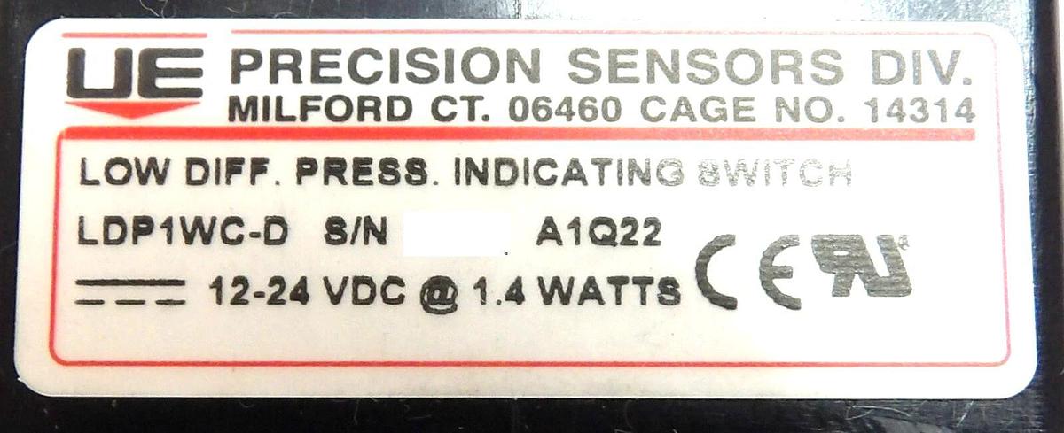 Used UE Precision Sensors LDP1WC/250P-16 LDP1WC-D Pressure Switch Lot of 9 Working