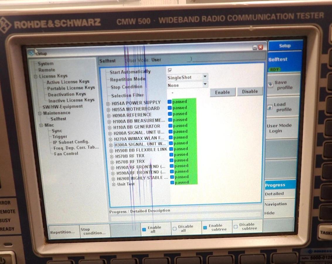 Used Rohde & Schwarz 1201.0002K50 Wideband Radio Tester CMW 500 Damaged Screen As-Is