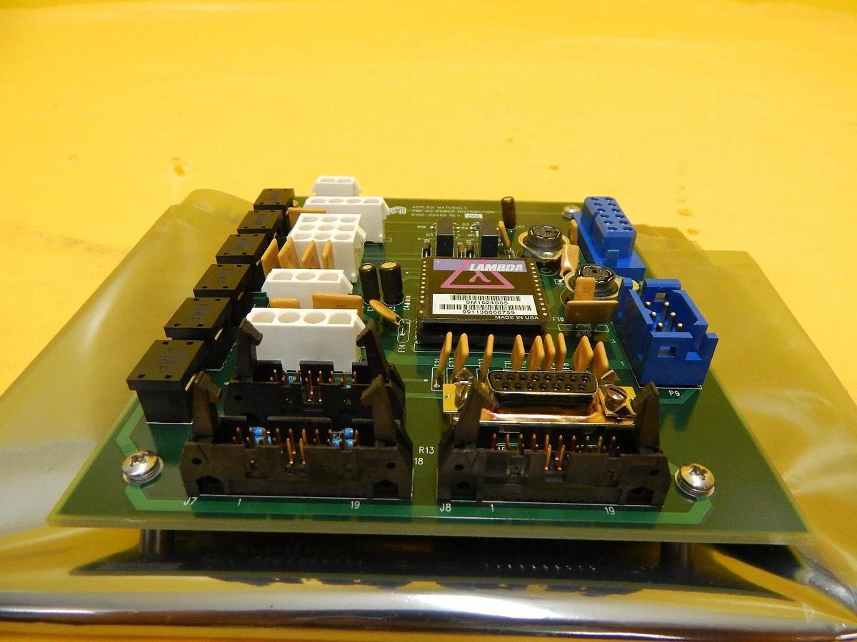 Used AMAT Applied Materials 0100-00569 VME DC Power Distribution PCB Working