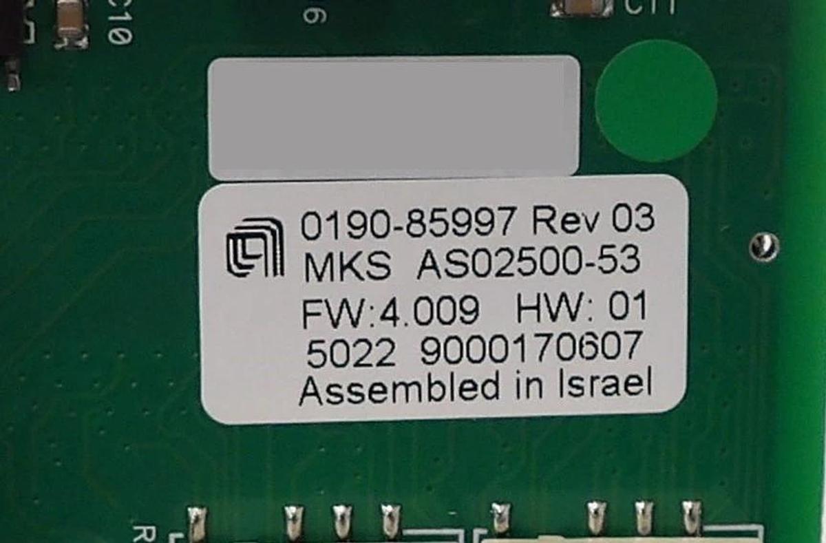 Used MKS Instruments AS02500-53 Interlock Module PCB CDN500R-53 Card AMAT 0190-85997
