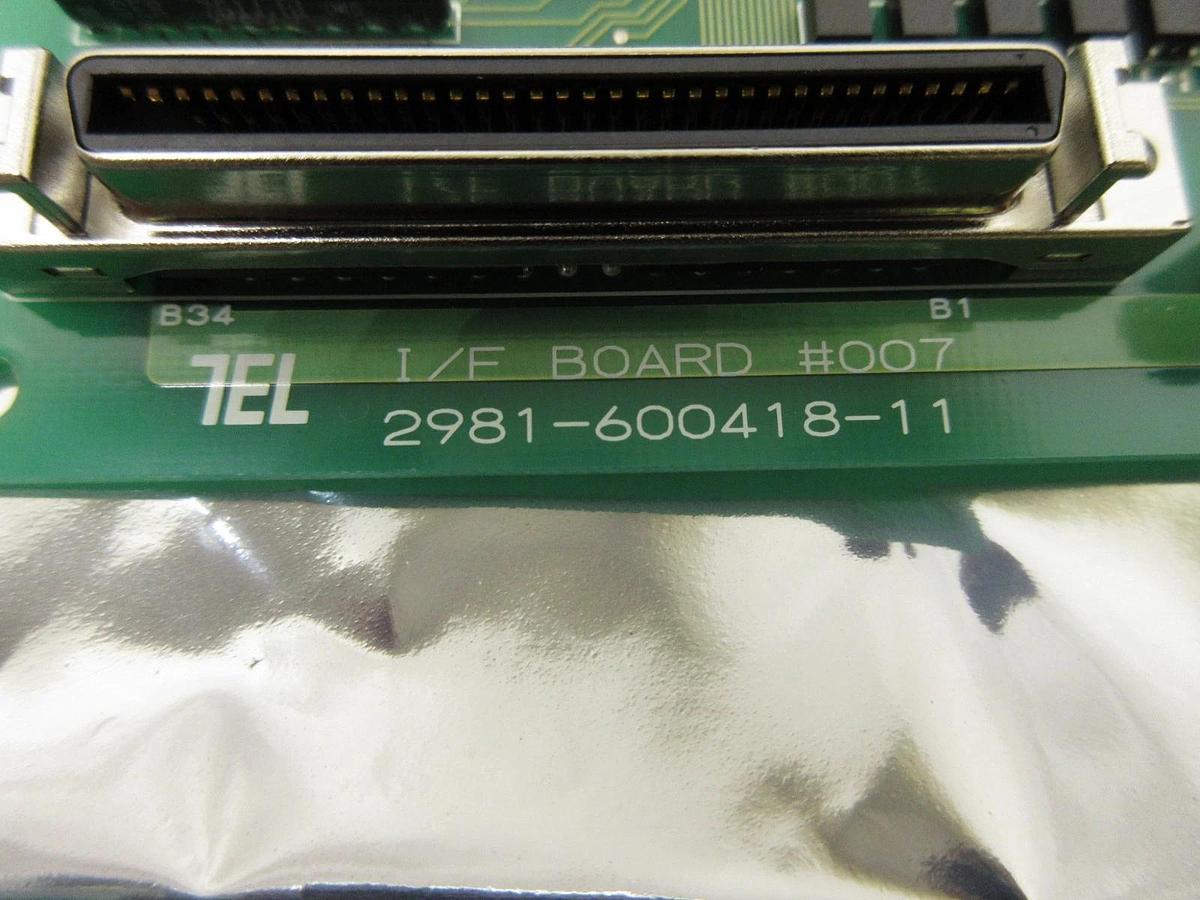 Used TEL Tokyo Electron 2981-600418-11 I/F Board #007 PCB ACT12-300 Used Working
