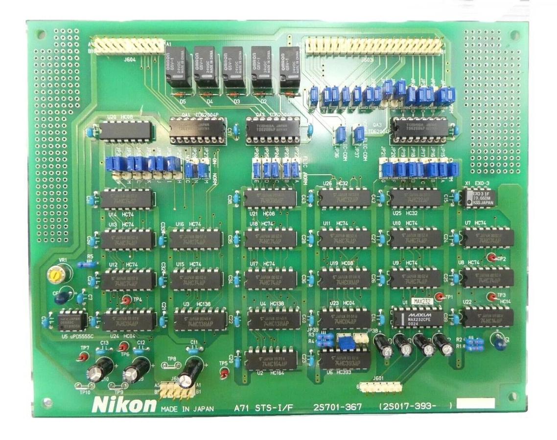 Used Nikon 2S701-367 Interface PCB STS-I/F 2S017-393 300mm NRM-3100 Working Surplus