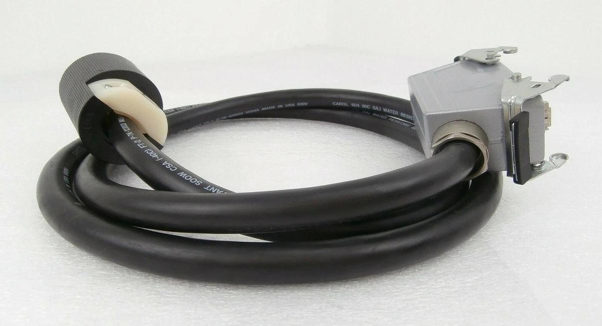 Used Edwards E21909516 iQDP Power Plug with 6 Foot Cable 1.8M iQDP40 iQDP80 Working