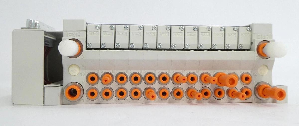 Used SMC VV5Q11-12-X3093V 12-Port Manifold AMAT 4060-00946 Lot of 6 Working Spare