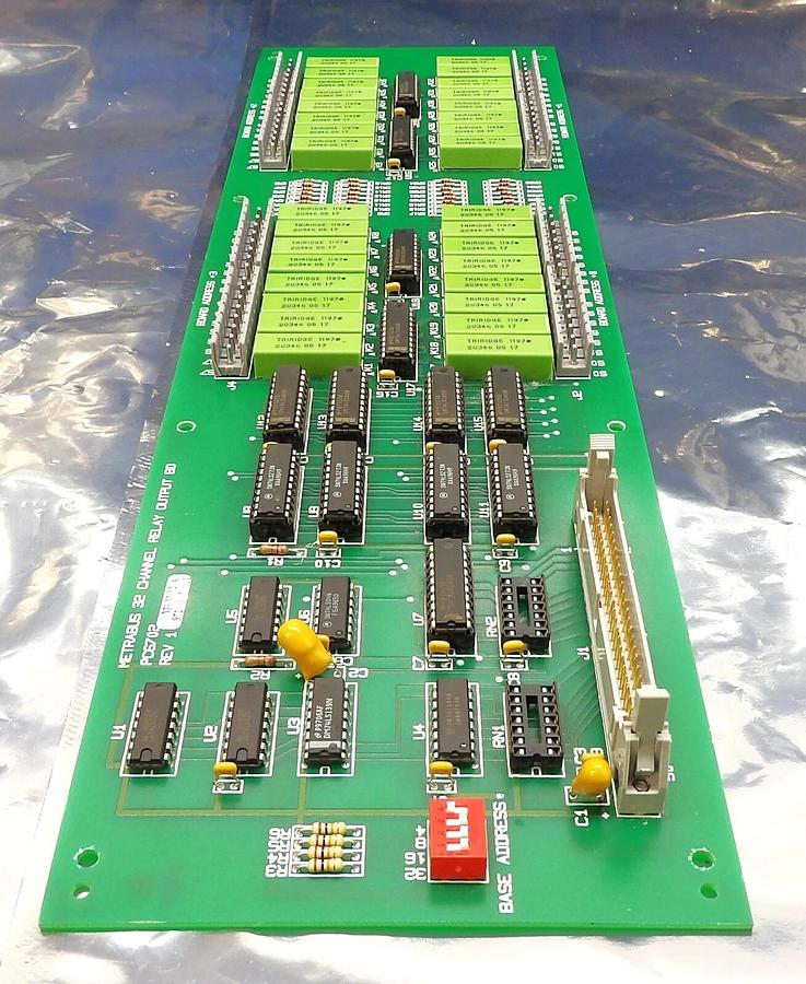 Used Metrabus PC6702 32 Channel Relay Output PCB Board 820-10736-000-H Working