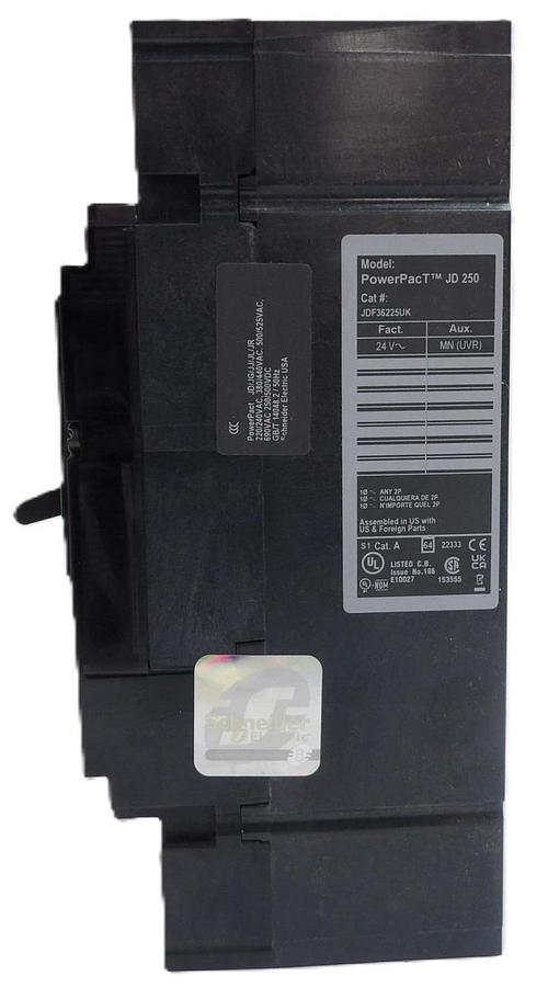 Schneider Electric JDF36225UK Circuit Breaker PowerPacT Square D New Surplus