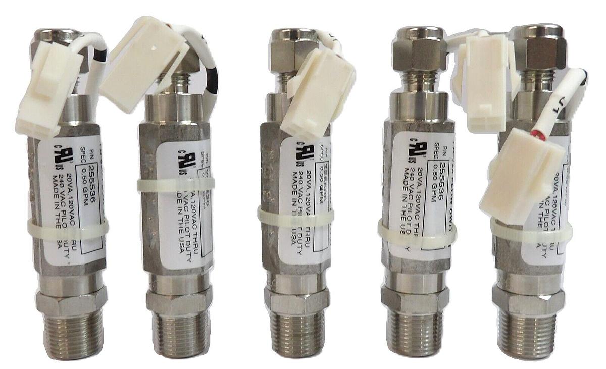 Gem Sensors 255536 FS-380 Flow Switch AMAT E65001343 Lot of 5 New
