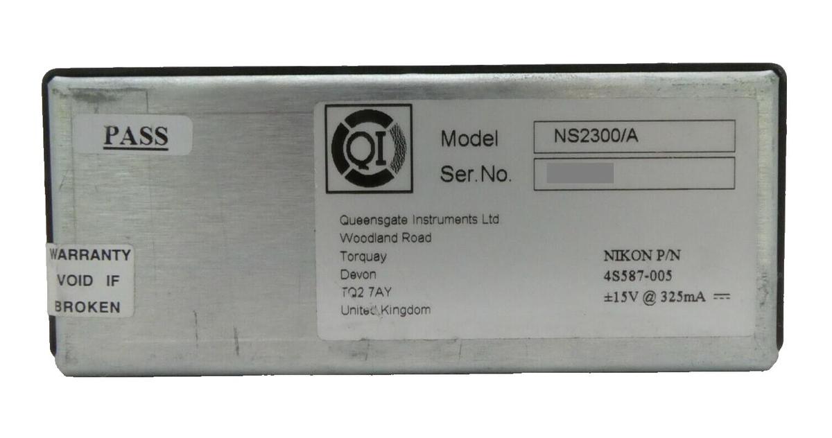 Used QI Queensgate Instruments NS2300/A Position Sensor Nikon 4S587-005 NSR Working
