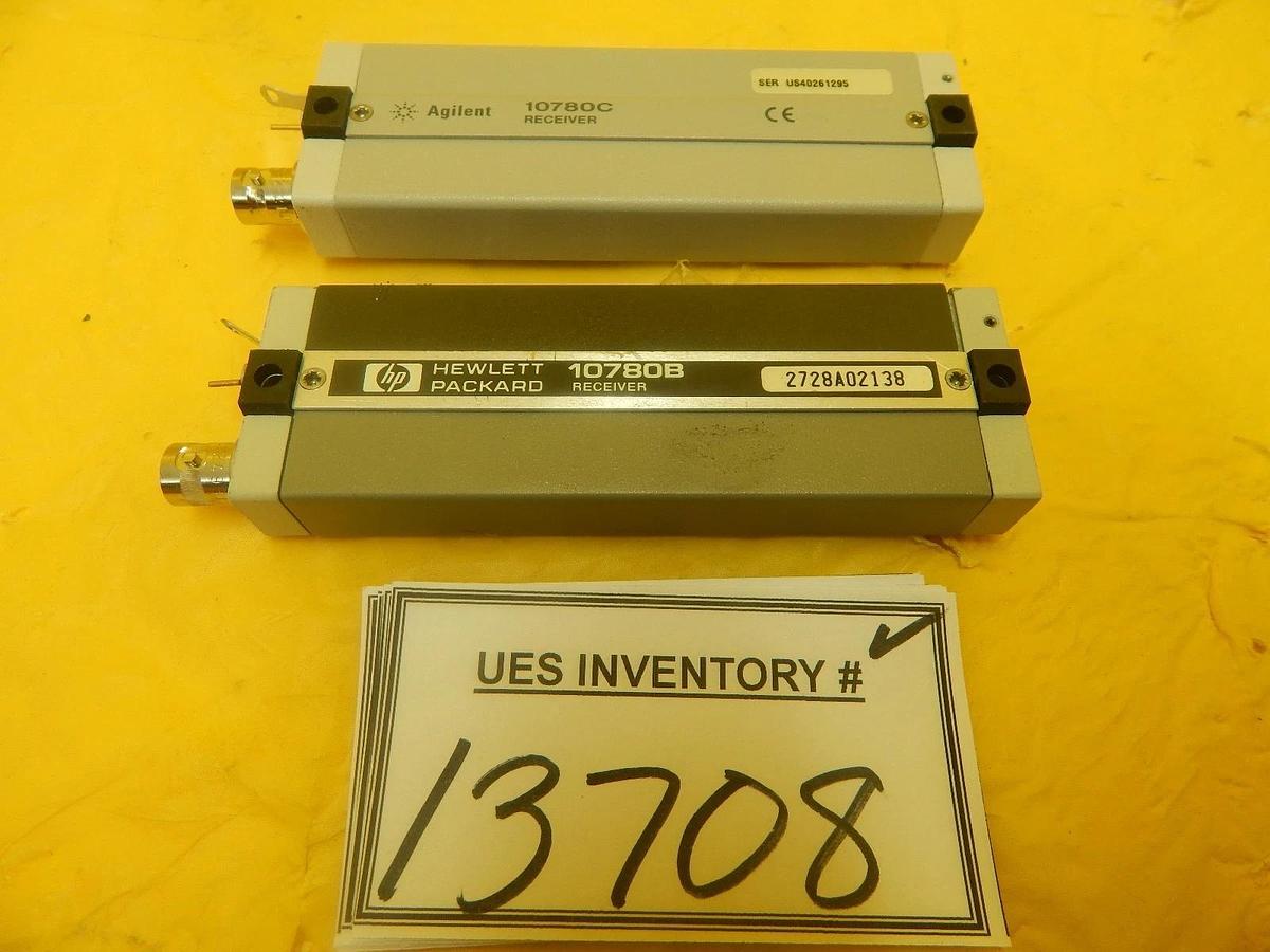 Used Agilent 10780C Inferometer Receiver HP Hewlett-Packard 10780B Lot of 2 Used