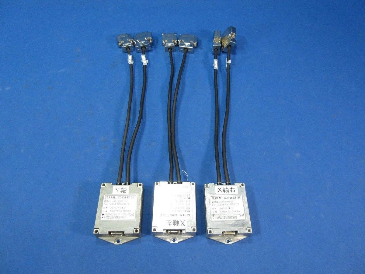 Used Yaskawa JZSP-CLP20-03 Serial Converter and 3m Encoder Cable Lot of 3 Used