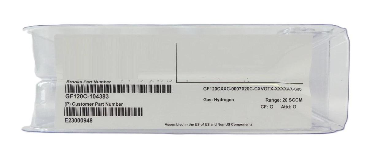 Brooks Instrument GF120C-104383 Mass Flow Controller MFC 20 SCCM H2 New Surplus
