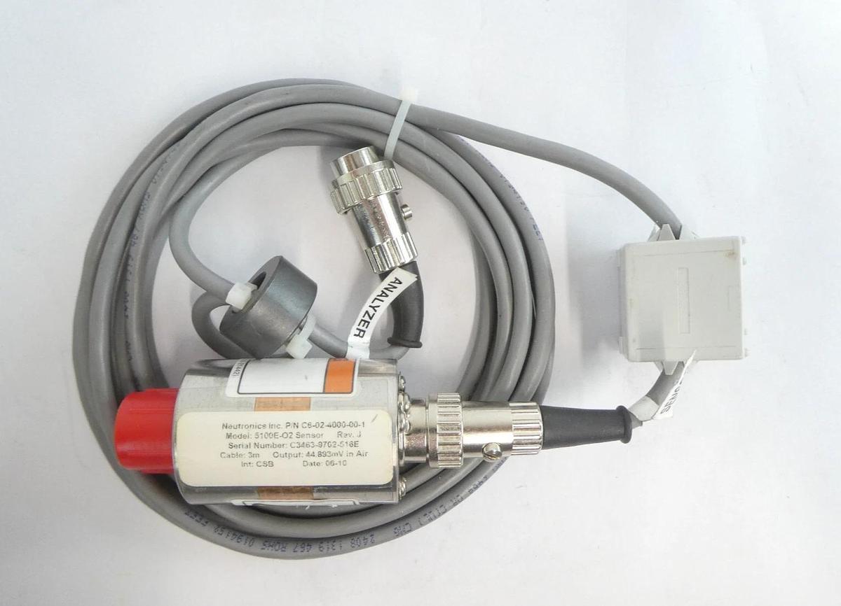 Used Neutronics 5124BE-N1-WO Oxygen Analyzer with Sensor AMAT 0190-30076 Working