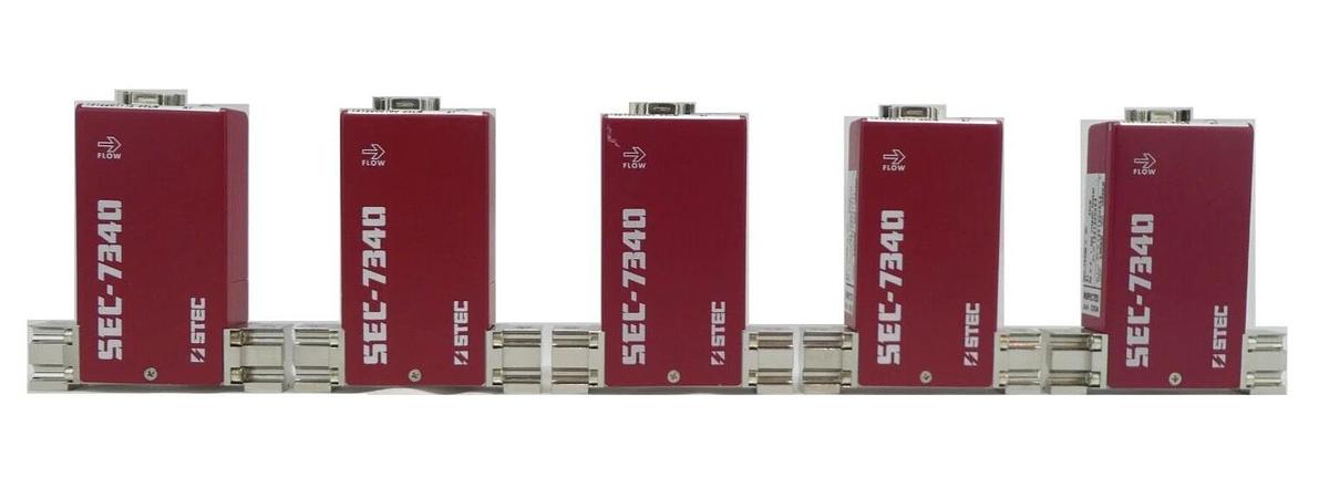 Used STEC SEC-7340M Mass Flow Controller MFC 3 SLM Ar Reseller Lot of 5 Working