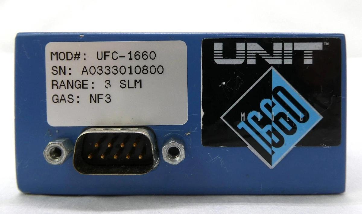 Refurbished UNIT Instruments UFC-1660 Mass Flow Controller MFC 3 SLM NF3 OEM Refurbished