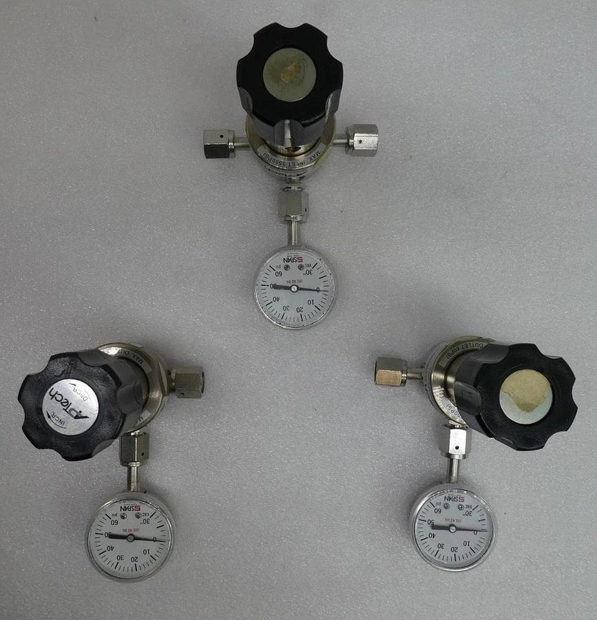 Used APTech AP1006SM 3PW FV4 FV4 0 Single Stage Regulator Valve Reseller Lot of 3