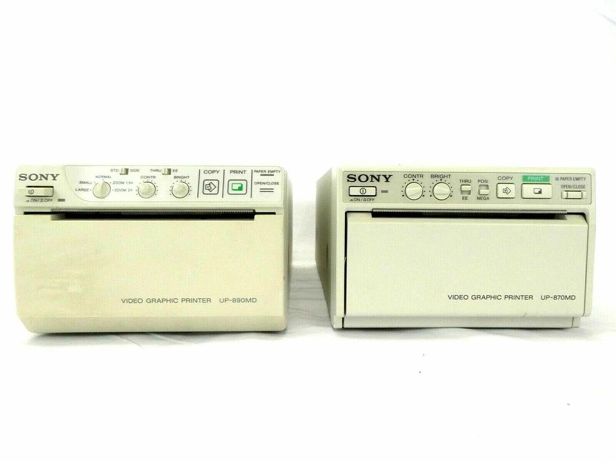 Used Sony Video Copy Processor Video Printer UP-870MD UP-890MD Lot of 2 Damaged As-Is