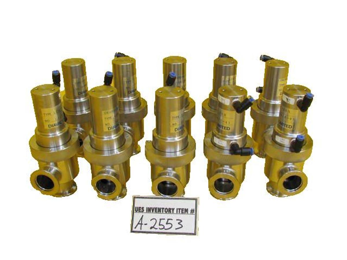 Used Diavac Limited LCAV-25H Pneumatic Angle Valve Reseller Lot of 10 Working Surplus