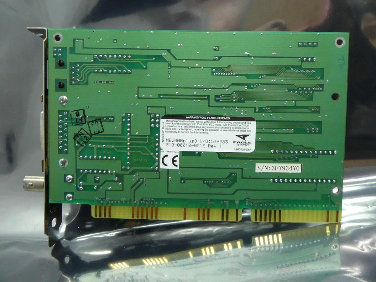 Used Eagle Microdyne 910-00018-001E NE2000plus3 PCB Card Used Working