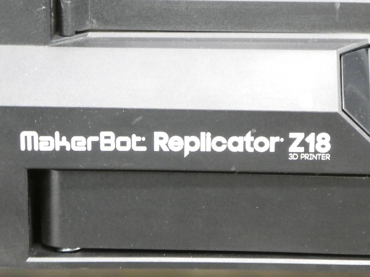 Used MakerBot Replicator Z18 Large Format 3D Printer Smart Extruder 12.2 Surplus