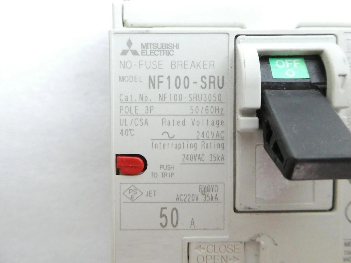 Used Mitsubishi NF100-SRU NV100-SRU Circuit Breaker Reseller Lot of 11 Working