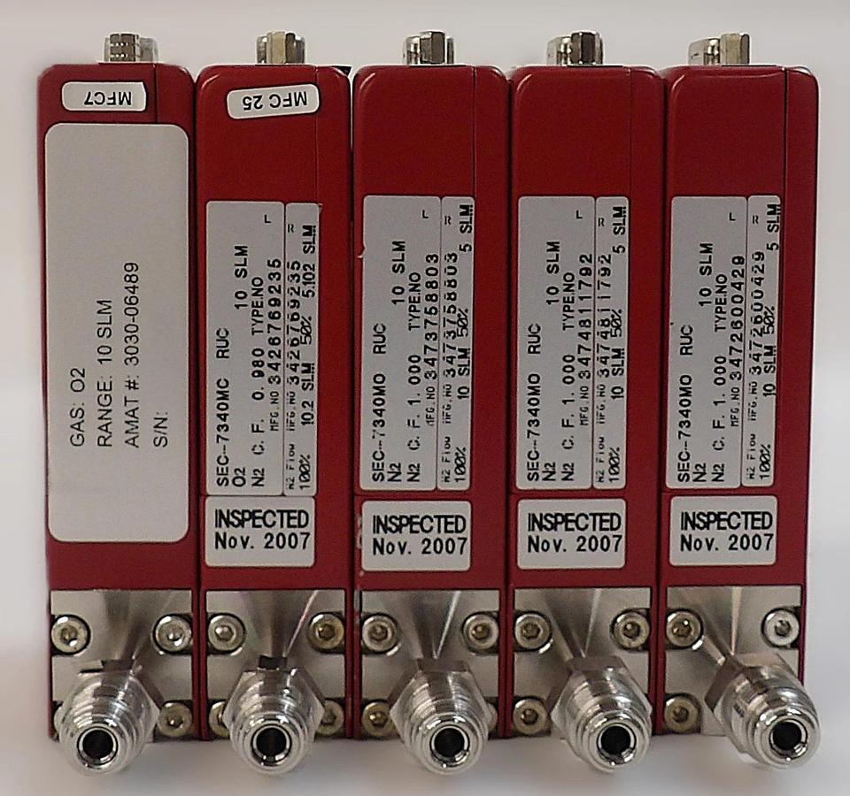 Used Horiba STEC SEC-7340M Mass Flow Controller MFC 10 SLM Reseller Lot of 5 Surplus